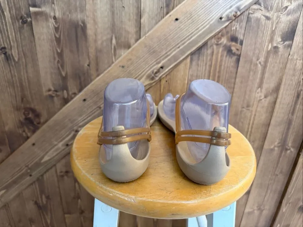 Crocs Women’s T-Strap Slingback Comfort Sandals Tan Size 8 - Picture 4 of 8